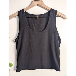 Mono b cropped black Tank Sz M